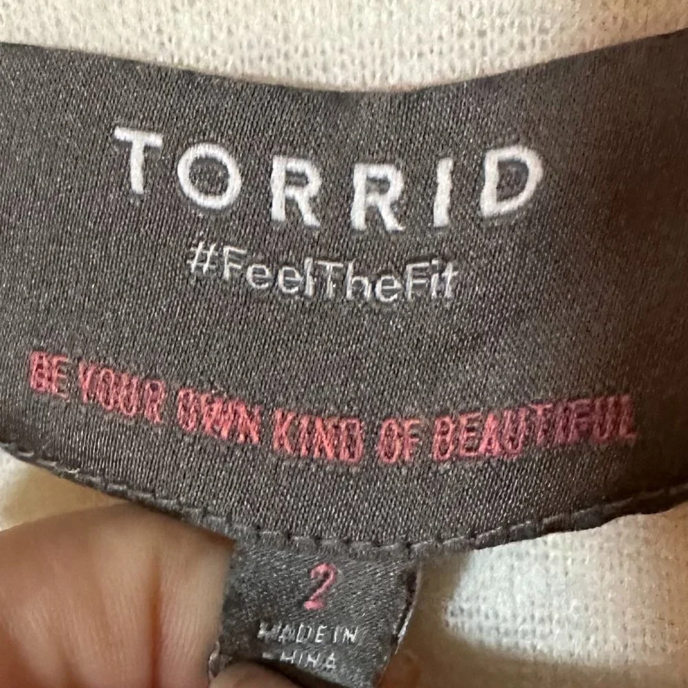 TORRID Trucker Jacket - Faux Shearling White Size 2XL - Picture 9 of 12